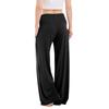 Womens Wide Leg Pants Summer Casual Loose  Elastic Waist  Trousers Yoga Pants With Pockets