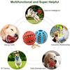 2pcs Puppy Decompression Elastic Rubber Ball Interactive Teeth Grinding Self Cleaning Elastic Ball Pet Supplies