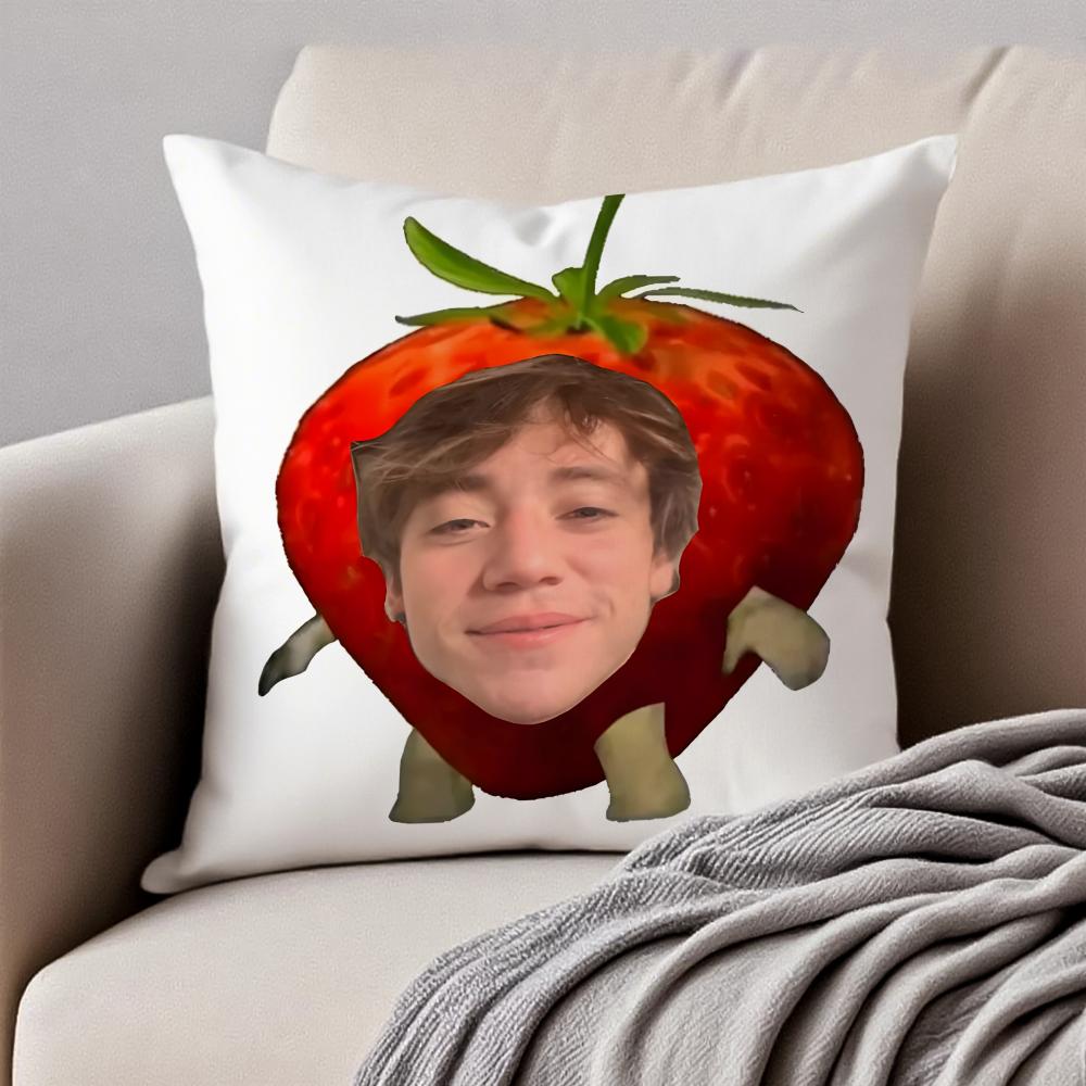 

Latin Handsome Singer PPaulo Londra Cushion Cover Pillowcase Antidustmite Invisible Zipper Short Plush Sofa Cushion 30X30cm