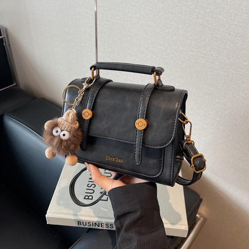Premium retro small bag women's new autumn and winter versatile messenger bag fashionable portable small square bag
