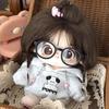 Fashion 20cm Plush Doll Clothes White Cute Puppy Graphic Tops Cotton Soft Outfit For BJD Animal Doll Toys Party Favors Mini Cosp