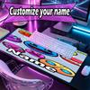 Custom Name Personalized Geometry Dash Pattern Mousepad, Laptop PC Desk Mat, Decorative Desk Mat for Home Keyboard Pad Gift