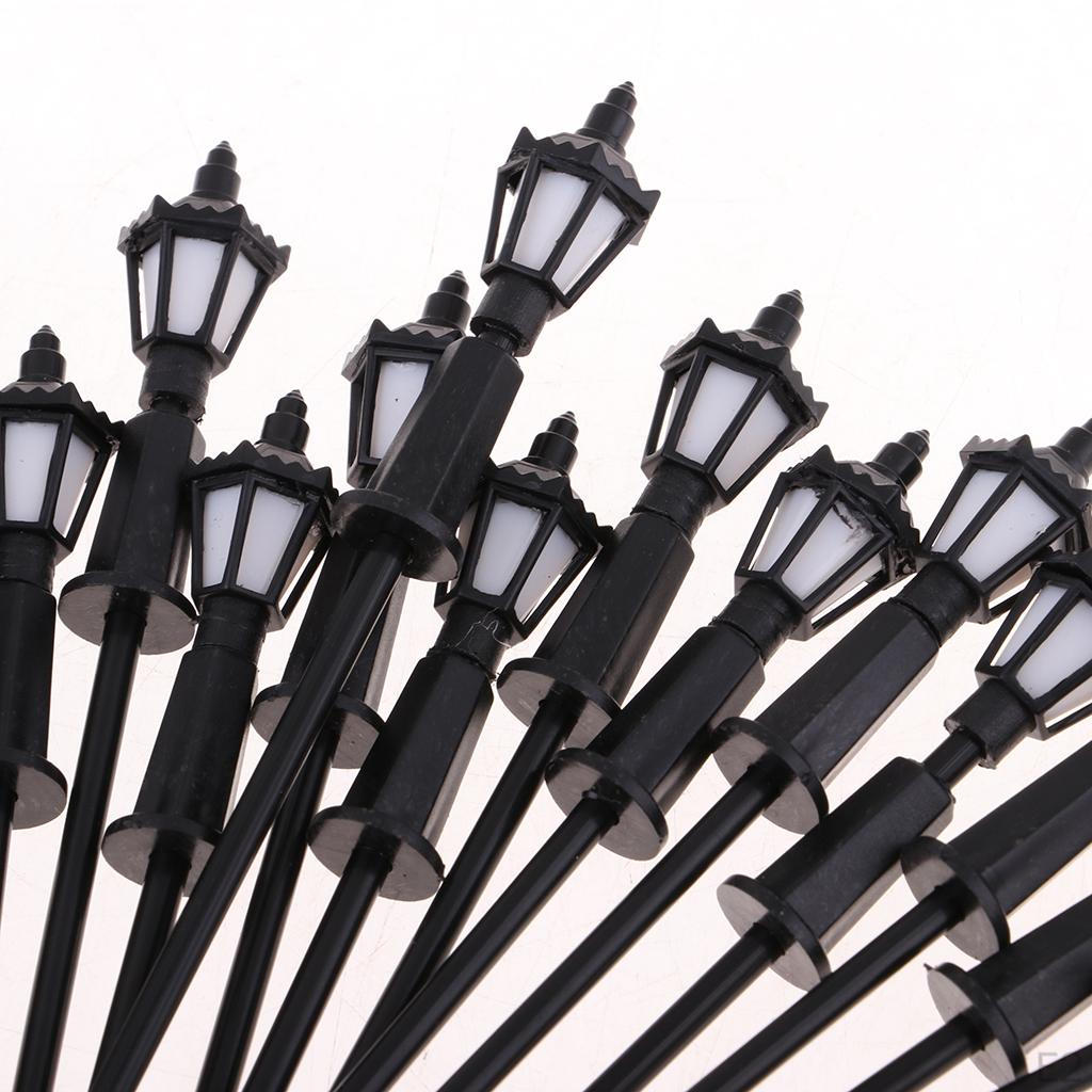 100pcs Model Miniature Street Lights LEDs Garden 1:150