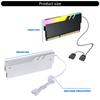 Metal Memory Heatsink With ARGB Lighting Memory Heat Spreader For DDR5 DDR4 DDR3 DDR2 Enhances Cooling Efficiency For Gaming PC And Workstation