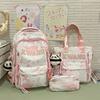 Three Piece Trendy Travel Backpack Set  Multi Purpose Backpack  Male Junior High School Student, High School Student, Female Backpack