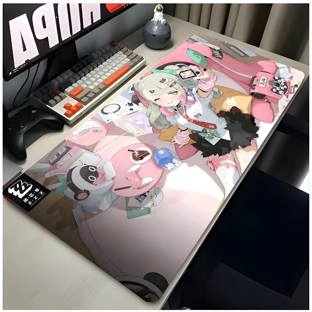 Game Character Zenless Zone Zero Sunna Mouse Pad Large Gaming Mousepad With Thick Stitched Edge NonSlip Desk Mat