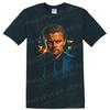 Dominic Cobb Inception Movie Portrait T Shirt W/ Neon City Night Art Tee Artwork