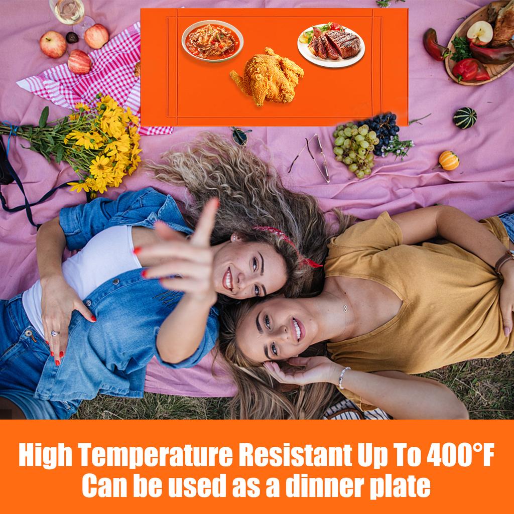 36 Inches Griddle Mat Compatible with   Griddle Accessories Food Grade Silicone Heavy Duty Grill Cover for All Season Cooking Deck Protector