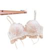 Japanese Lolita Princess Lace-Up Maiden Lace Bra Set for Small Chest