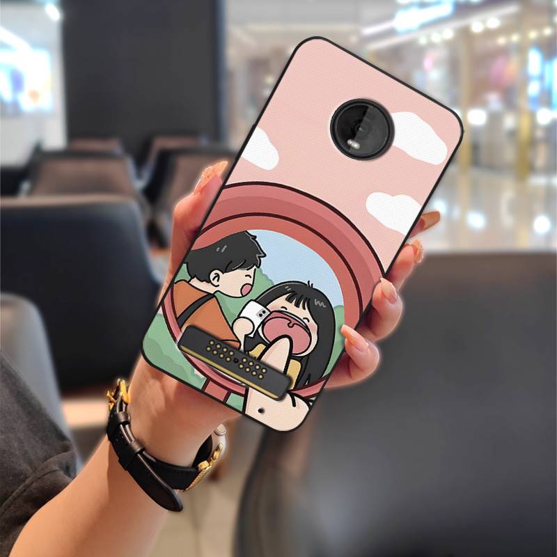 Cartoon Stoßfestes Handyhülle Für MOTO Z4 Play Graffiti Modedesign Wasserdicht Schmutzabweisend Anti-Knock TPU Langlebig