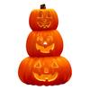 Halloween Pumpkin Lamp Spooky Light Up Pumpkin Figurine Glowing Decorative Pumpkin with LED Light for Haunted House Halloween Home Garden Decor