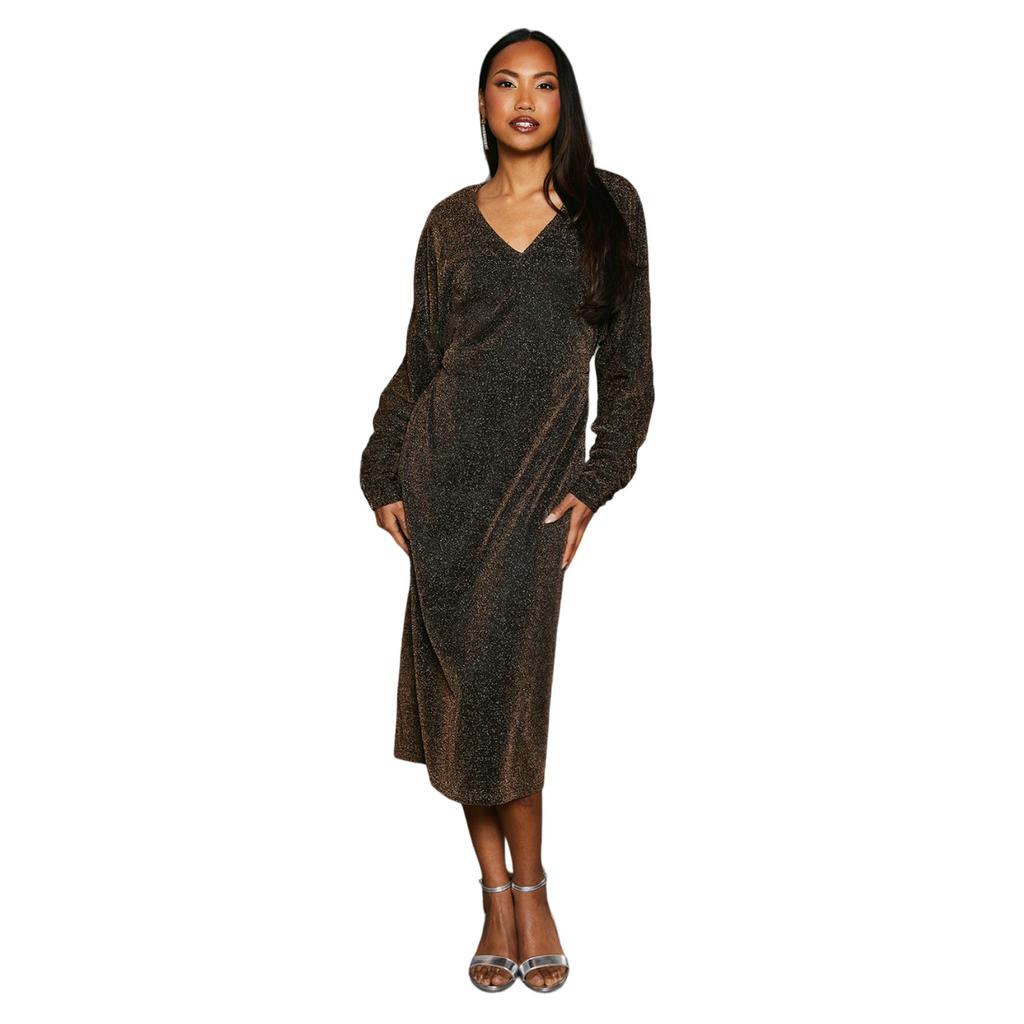 Principles Womens/Ladies Metallic Jersey Batwing Midi Dress