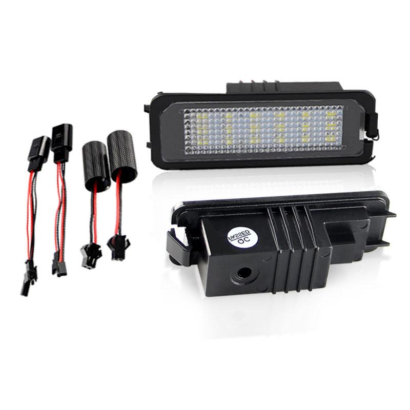

2PCS White LED Car License Number Plate Light For Skoda Superb 2008-2010 For SEAT Altea 2007-2010 Leon 2006-2010
