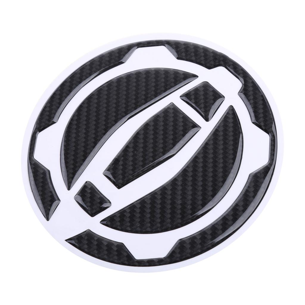 Carbon Fiber Motorcycle Gas for Tank Caps Pad Cover Sticker Decals Diameter 12cm/4.72-inch for Z900 Z400 Ninja 400 Ninja