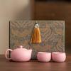 Zisha Ceramic Xishi Tea Set - Butterfly Love Flower