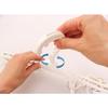 Kokubo Hanger, Convenient for Drying Small Items, Ramo Pinch Hanger with 8 Pinch Clips, White, 1 Piece