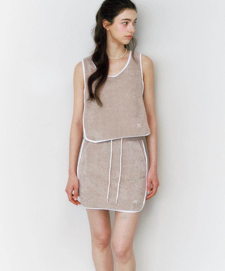 Neimkategoli Blair Terry Skirt_Matte Beige (Built-In Shorts)