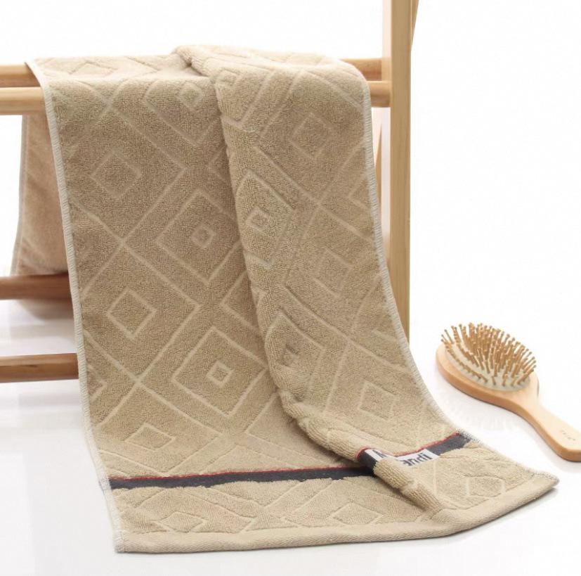 Soft Pure Cotton Lint-Free Face Towel - Absorbent Jacquard Design for Adults