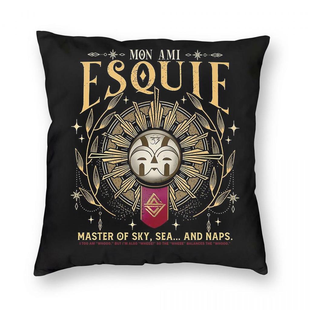 Esquie Clair Obscur Expedition  Square Pillowcase Polyester Linen Velvet Pattern Zip Decorative Bed Cushion Cover