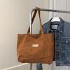 2025 Corduroy Versatile Large Shoulder Tote Bag for Women