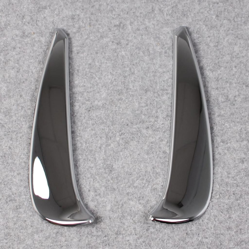 RUIQ Chrome Front Fog Lamp Garnish Bezel Cover for 2021 and Later Mercedes-Benz C-Class (W206) (Bezel B)