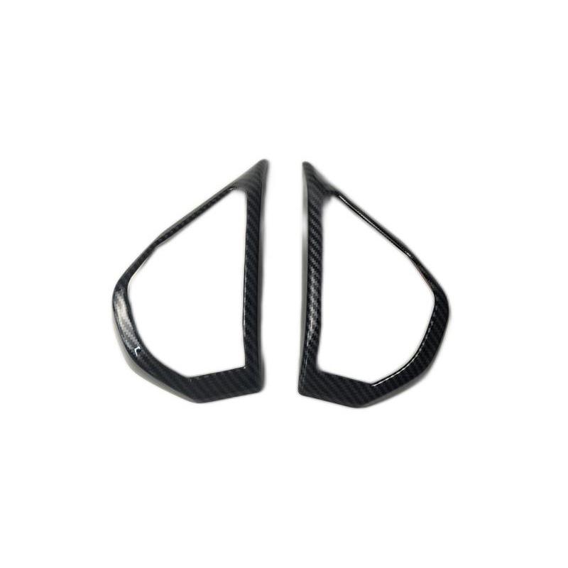 4pcs/lot ABS Plastic Carbon Fiber Grain Or Wooden Car Rear Door sound horn speaker Decoration Cover For 2025 2026 BMW X3 G45