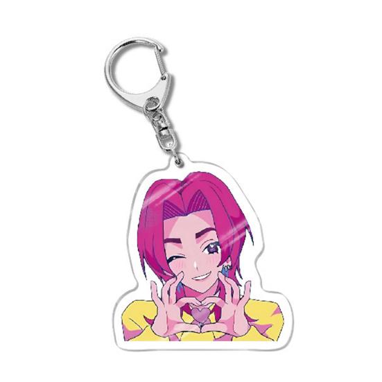 Korean Pop Cartoon Charm Acrylic Anime Character Boy Tiger Keychain Charm Cute Bag Backpack Charm Collectible Gift for Fans
