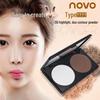 NOVO Two-Color Contour & Blush Palette: Highlight, Contour, Nose Shadow & Blush Powder.
