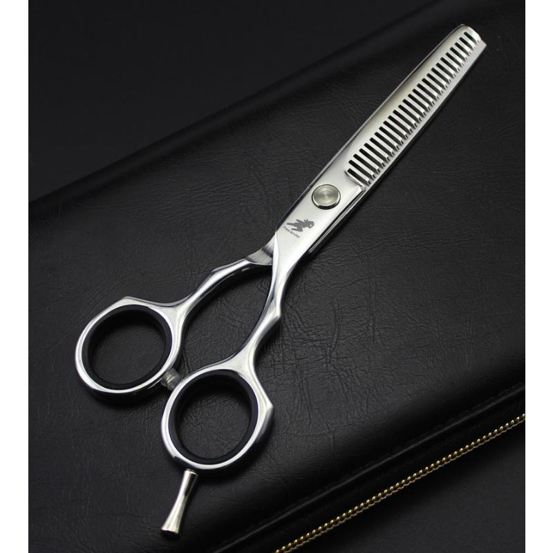 Professional Japan 4Cr 6 Inch Black Cut Hair Scissors Haircut Sissors Thinning Hair Cutting Shears Hairdresser Scissors