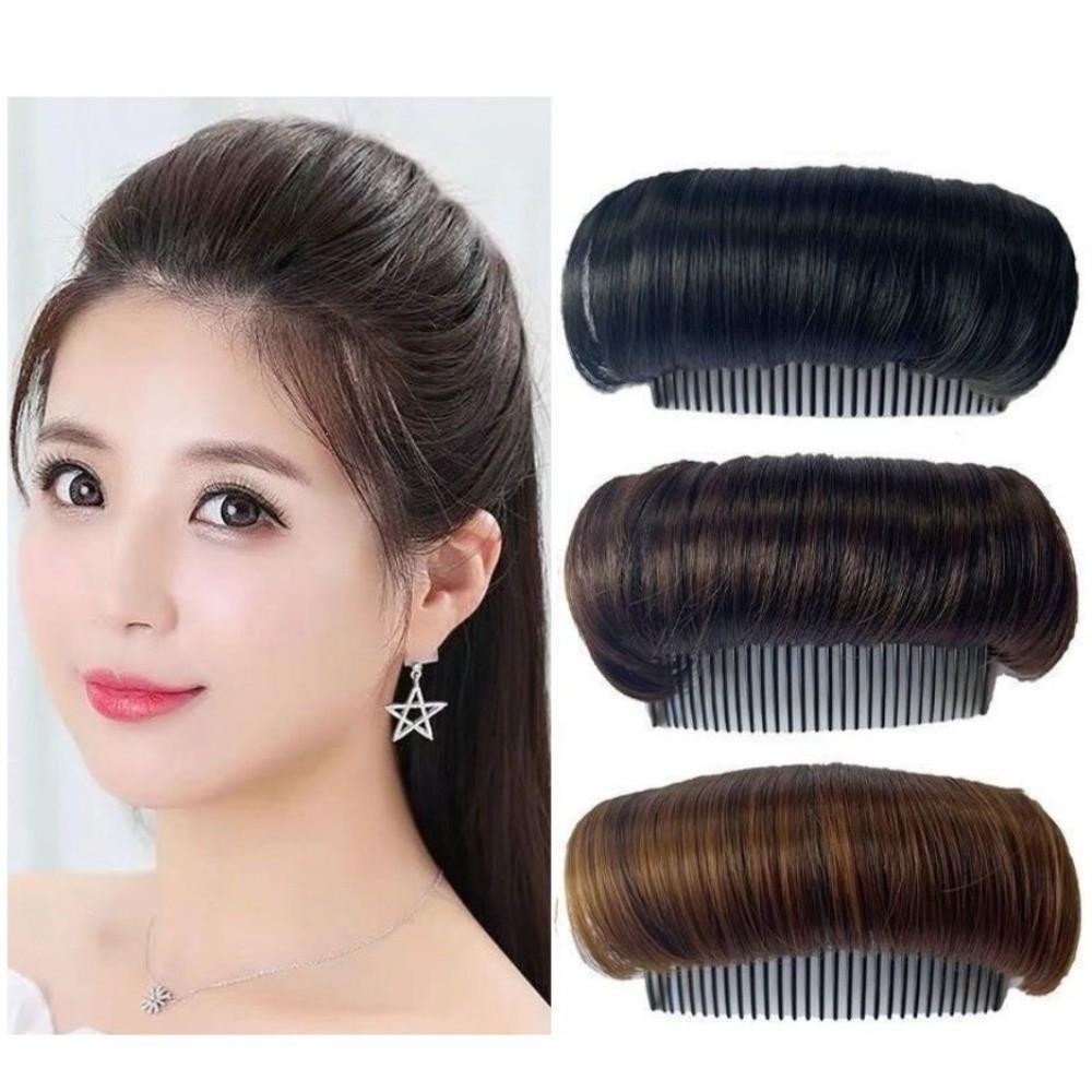 Black Invisible Wig Cushion Clip Volumizing Hair Insert New Hairpiece Hair Accessories