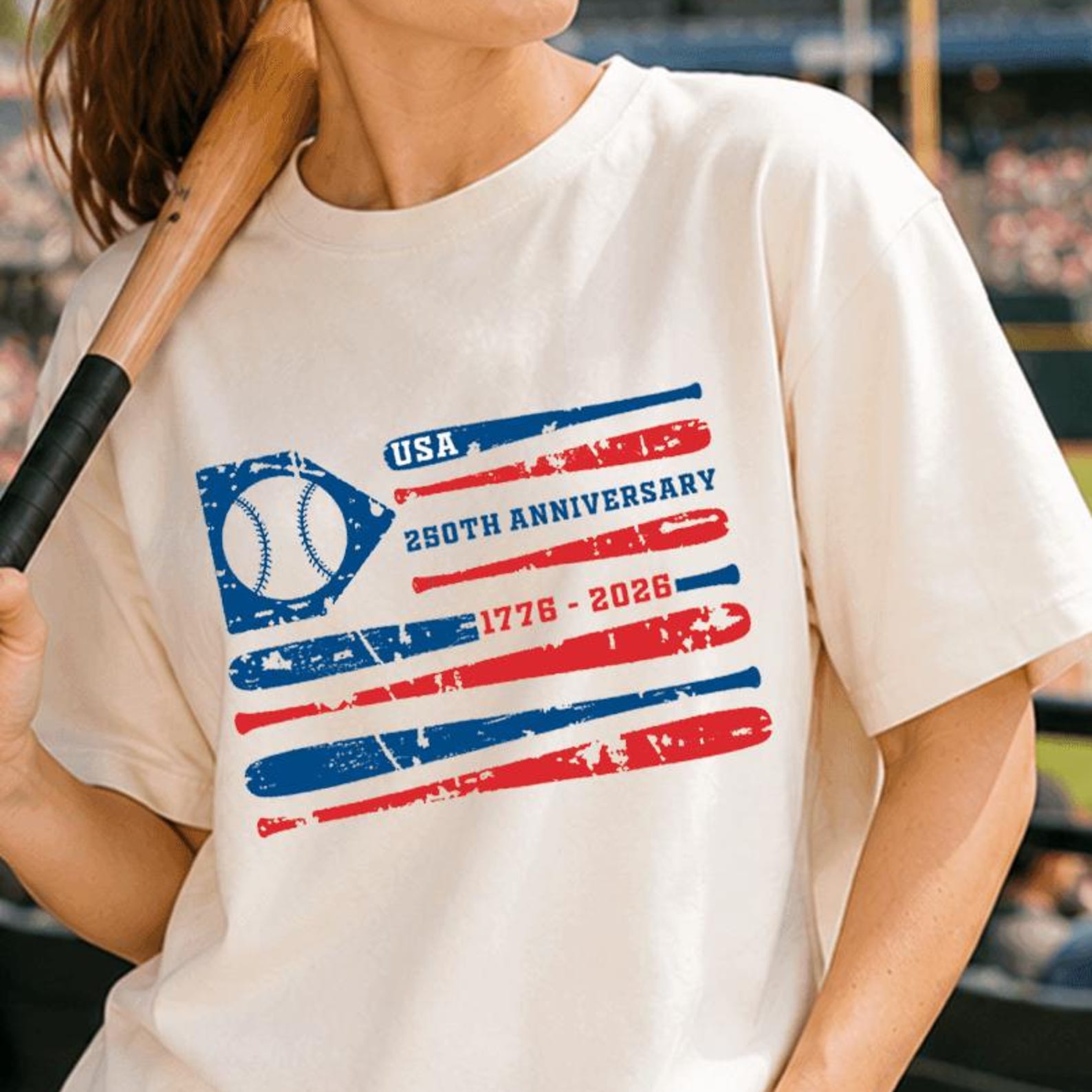 USA 250th Anniversary 1776–2026, Baseball Flag T Shirt Patriotic Baseball Shirt American Flag Shirt Baseball Gift Idea 4XL