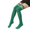 Day Patricks St Thigh High Stocking Over Knee Sock Long Striped Shamrock Women
