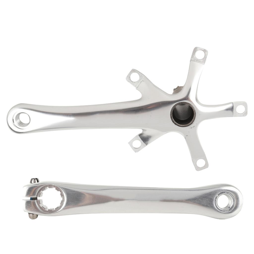 Aluminium Alloy Folding Bike Integrated Hollow Crank Left and Right Set Contains Middle Shaft Screw