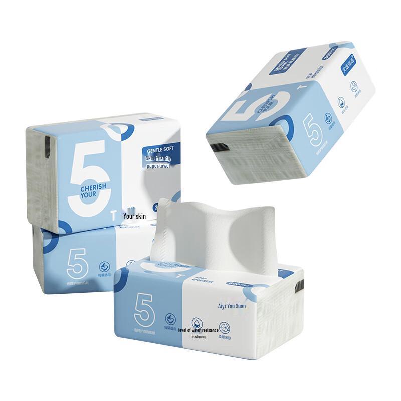 Aiyi Yaoxuan Blue Dream Virgin Wood Pulp Soft Tissues 4-Pack