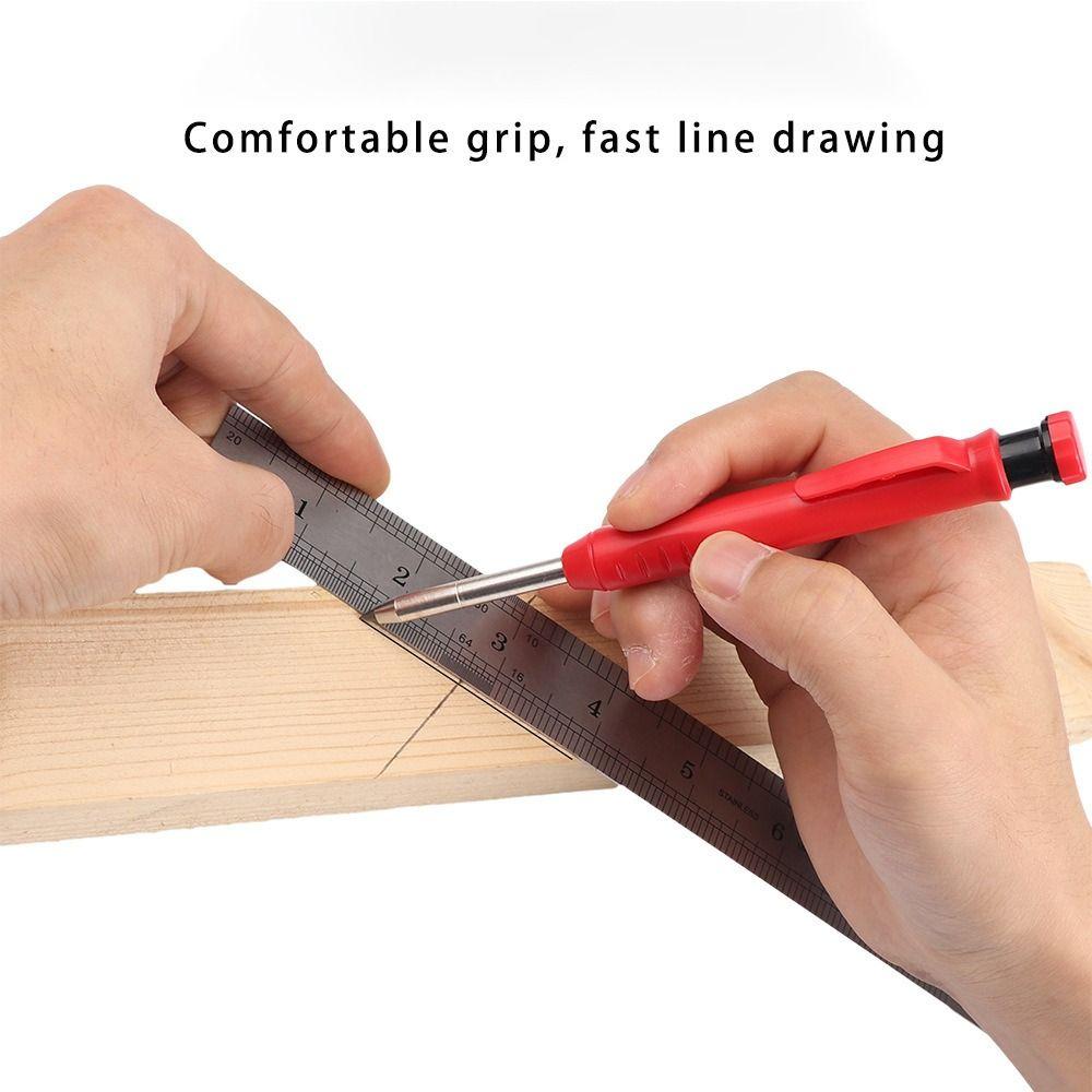 Deep Hole Marking Mechanical Pencil 2.8mm Solid Carpenter Pencil  Woodworking Construction