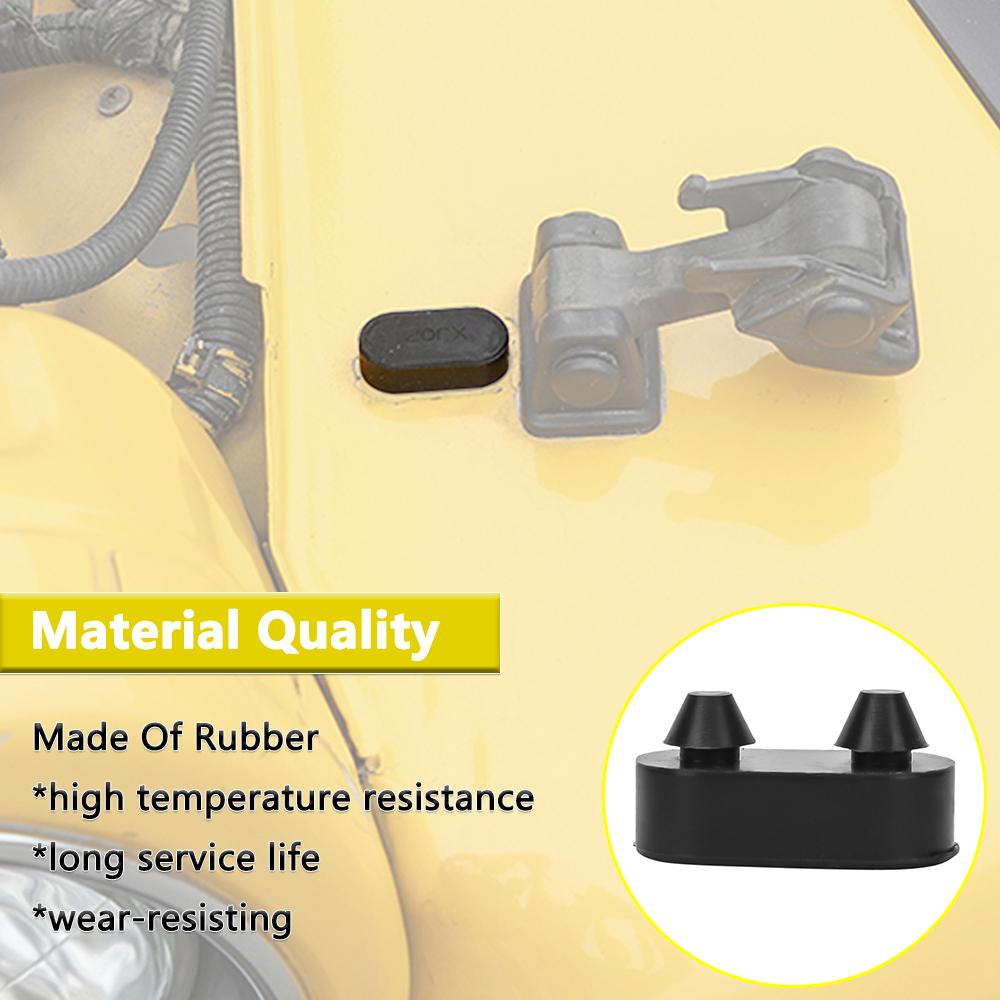 Engine Hood Decoration Rubber Stopper Plug for Jeep Wrangler TJ 1997-2006 Waterproof Pad Mat Protect Gasket Exterior Accessories