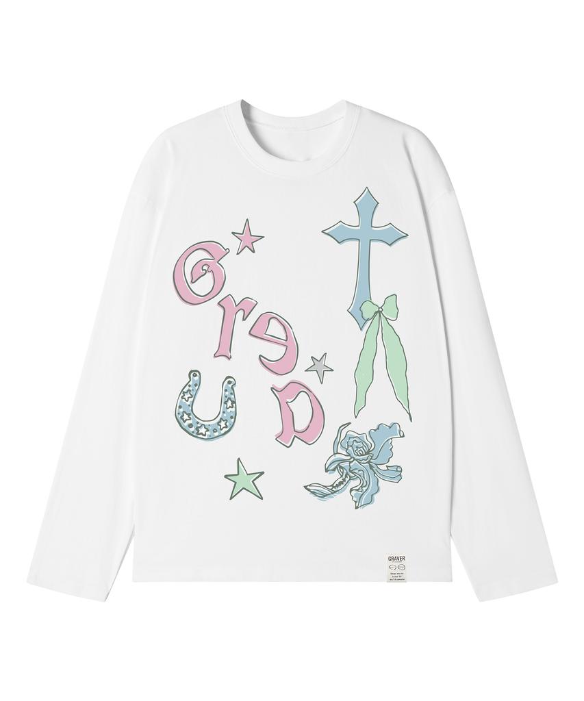 GRAVER [Unisex] Collect Long Sleeve T-Shirt_3 Colors