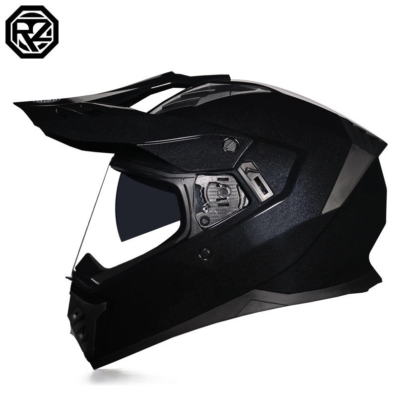 Unisex Motorcycle Rally Helmet with Single Visor for Road and Off-Road Long Distance Travel