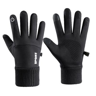 Touchscreen-freundliche Thermohandschuhe mit Anti-Rutsch für Laufen, Radfahren, Autofahren