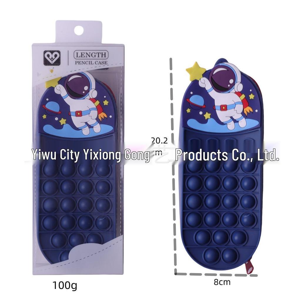 Creative Large Capacity Waterproof Silicone Pencil Case and Stationery Organizer