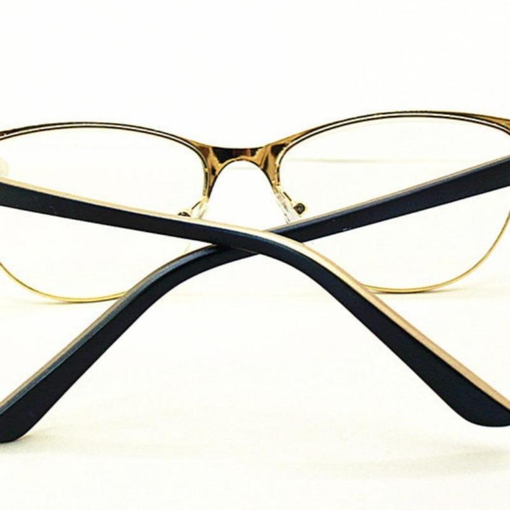 1.0 ~ 3.5 Metal Eyeglass Legs Presbyopia Glasses HD Fashion Cat Eye Reading Glasses Women's Decorative/eye Protection Glasses