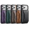 Detachable RFID Leather Phone Case for IPhone 17 Pro Max 16 Plus 15 14 13 12 Magnetic Cards Solt Wallet Wireless Charging Cover