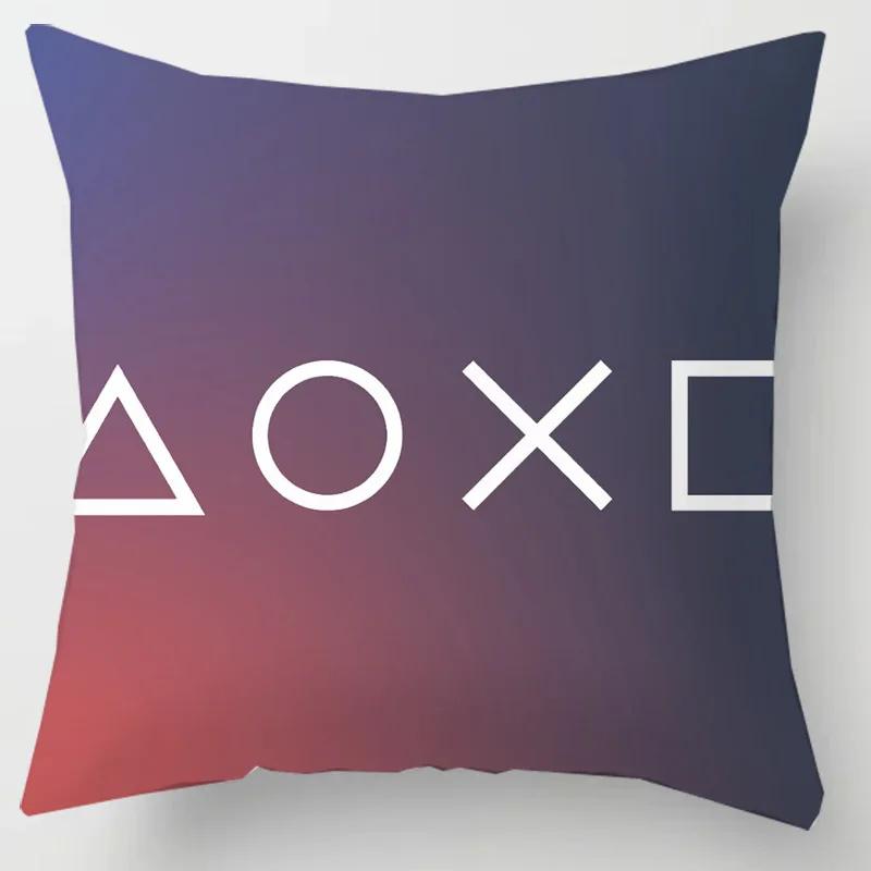 Home Decor TV Game Fan Style Square Pillowcase Cushion Cover Anime New Design Gamer Grip Printed  45x45 Gift for Kids