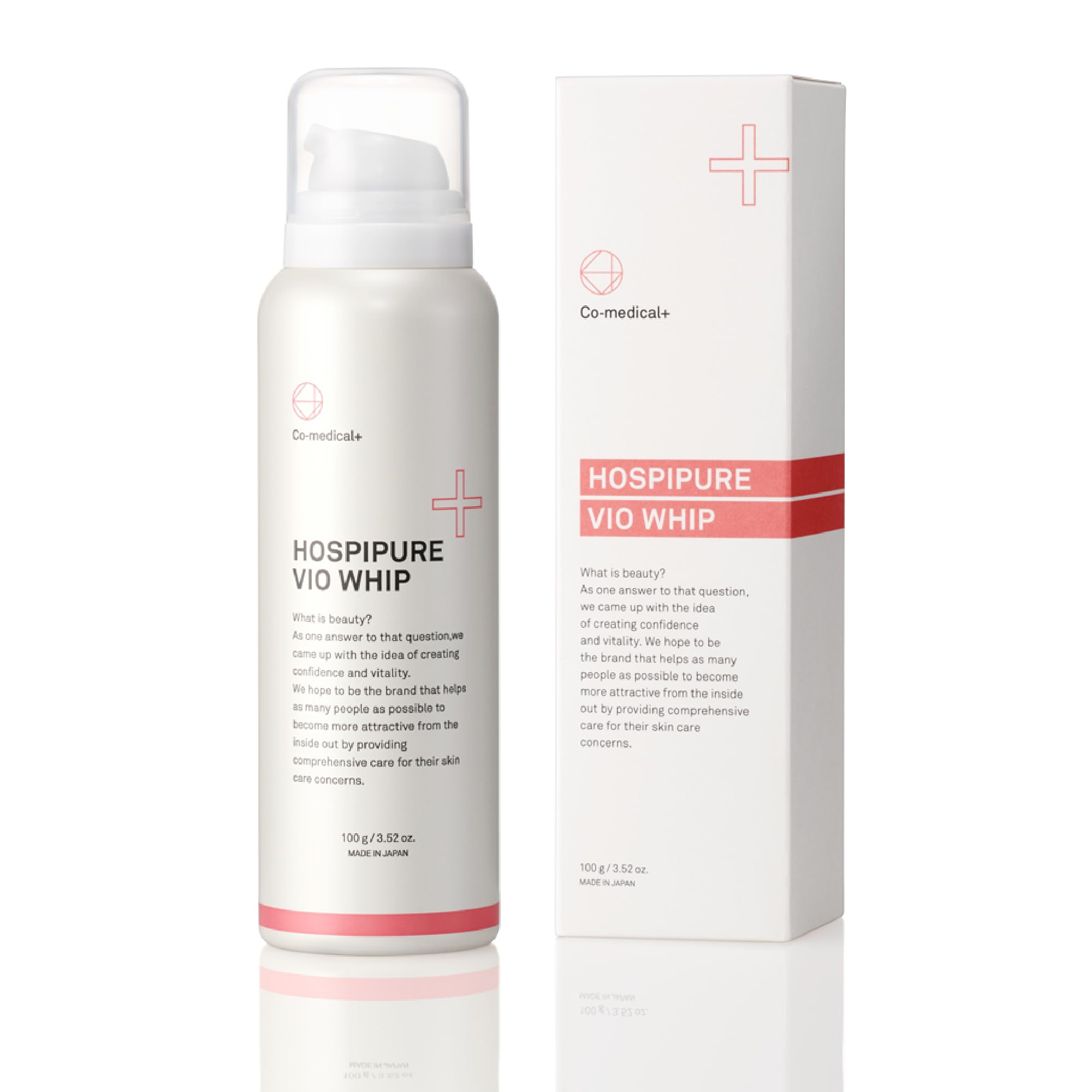 

CO Hospi Pure VIO Whip for Delicate with Odor and Dullness Care Premium Foam for Delicate Zone Dense Foam for Gentle High Cleansing Spray Type розовый