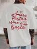 Amore Pasta Vino E Basta Grafické Tričko Italská Láska Víno Těstoviny Bavlna Unisex Oversized Tričko