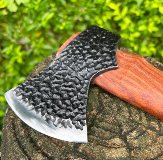 Outdoor Multifunctional Hand Forged Spring Steel Axe with High Hardness and Sharpness Suitable for Household Woodworking