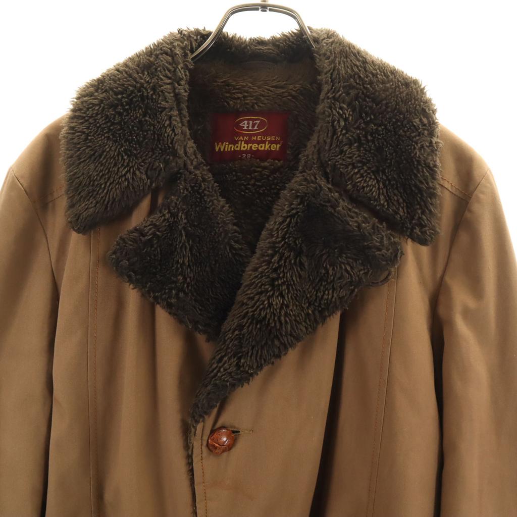 VAN HEUSEN 70s vintage Double breasted coat 38 Brown Back bore Men's Used