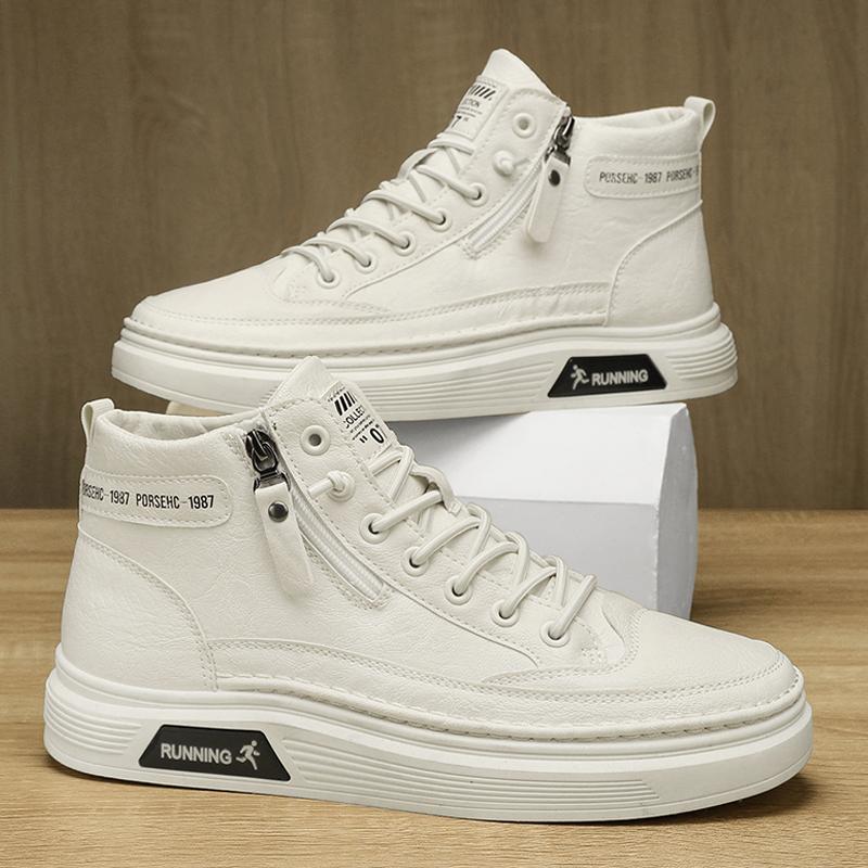 Ny mote Høst Og Vinter Høytopp for menn Martin Boots Studenter Mann Gutter Trending Soft Sole Arbeidssko Arbeidsbeskyttelse Martin Sneakers