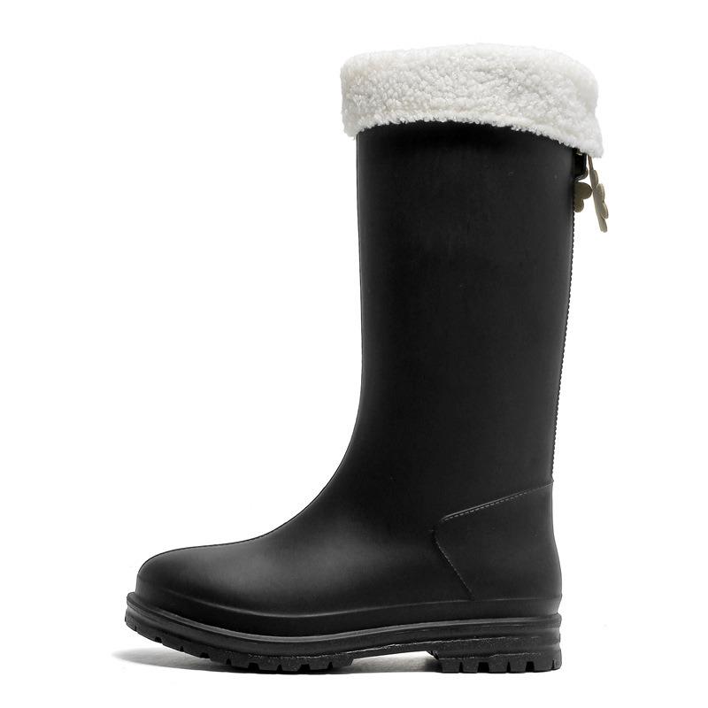 Tall Non-slip Rain Shoes Adult Women's Rain Boots Outer Wear Rubber Shoes Wear-resistant Long Water Shoes Water Boots Camping