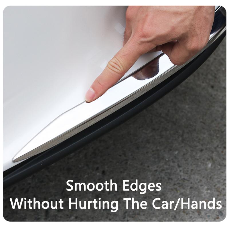 QHCP Auto-Frontstoßstangenleiste aus Edelstahl, vordere und hintere Stange, dekorative Aufkleberverkleidung, passend für Lexus RX350H 450H 500H 2023